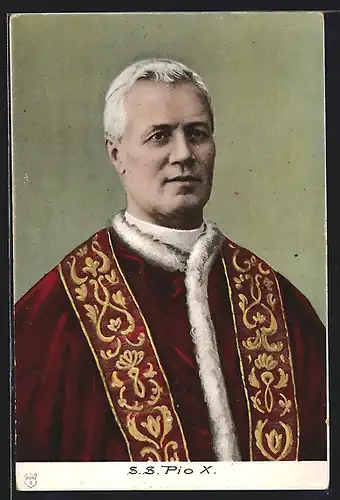 AK Papst Pius X., Brustportrait