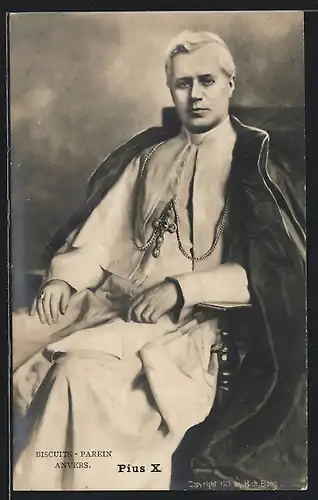 AK Portrait Papst Pius X.
