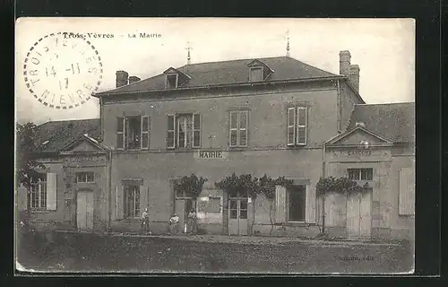 AK Trois-Vèvres, La Mairie, Rathaus