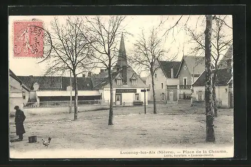 AK Lucenay-les-Aix, Place de la Chaume