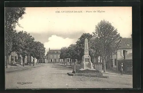 AK Lucenay-les-Aix, Place de l`Eglise