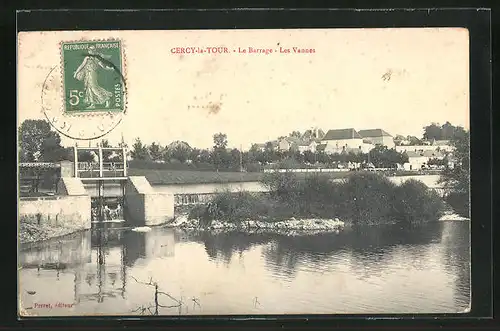 AK Cercy-la-Tour, Le Barrage, Les Vannes
