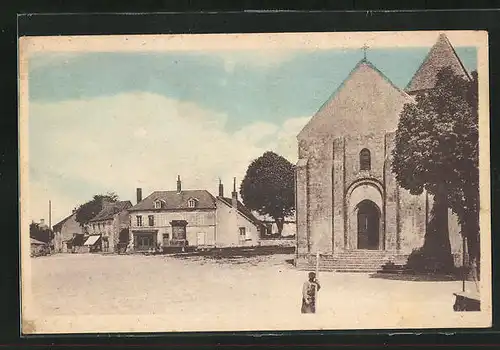 AK Cercy-la-Tour, Place de l'Eglise