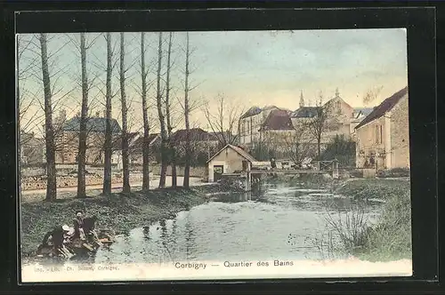 AK Corbigny, Quartier des Bains