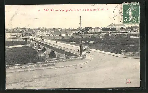 AK Decize, Vue générale sur le Faubourg St-Privé