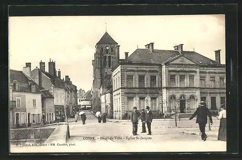 AK Cosne, Hotel de Ville, Eglise Saint-Jacques