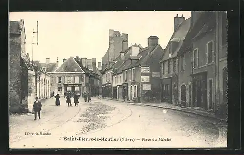 AK Saint-Pierre-le-Moutier, Place du Marché