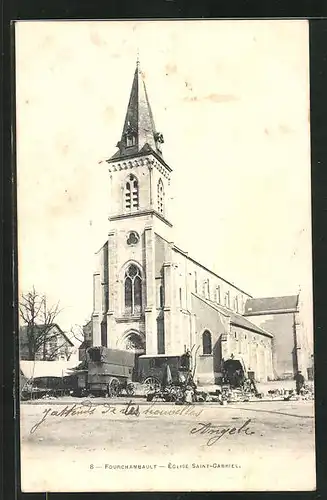 AK Fourchambualt, Eglise Saint-Gabriel