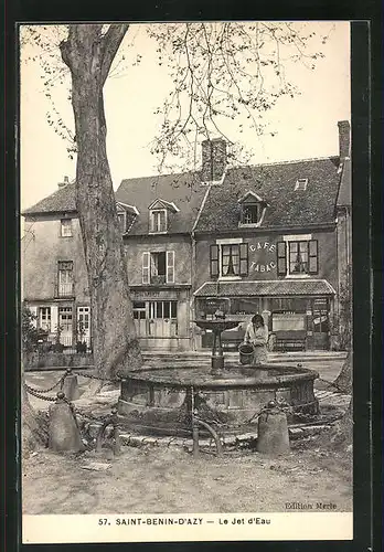 AK Saint-Benin-d`Azy, Le Jet d`Eau, Fontaine