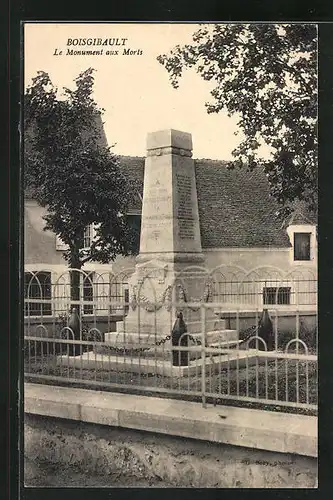 AK Boisgibault, Le Monument aux Morts
