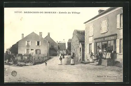 AK Bazoches-du-Morvan, Entrée du Village