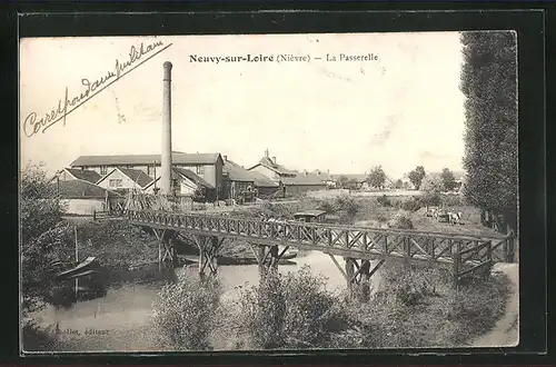 AK Neuvy-sur-Loire, La Passerelle