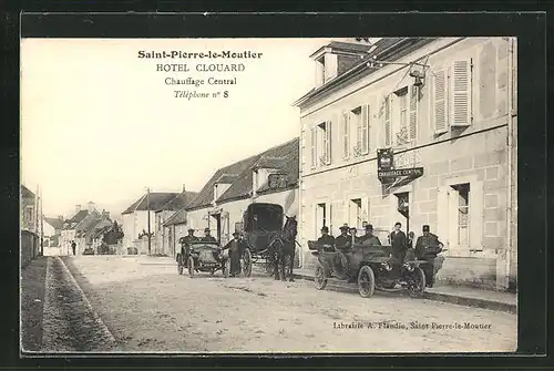 AK Saint-Pierre-le-Moutier, Hotel Clouard, Chauffage Central