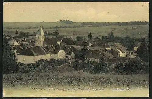 AK Lanty, Vue du Village prise du Coteau des Vignottes