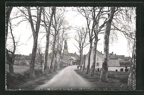 Foto-AK Ville-Langy, Entrée du Bourg