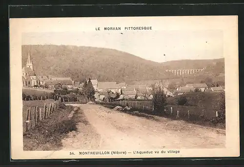AK Montreuillon, L`Aqueduc vu du village