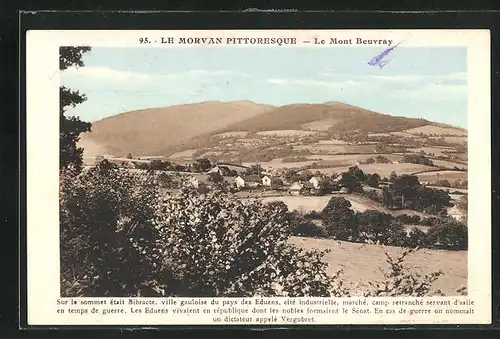 AK Le Mont Beuvray, Panorama