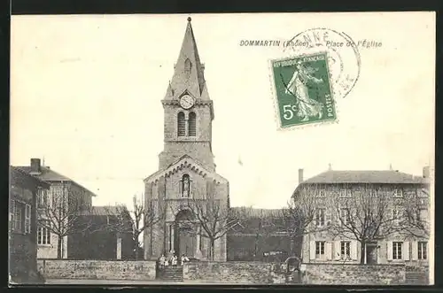 AK Dommartin, Place de l`Église