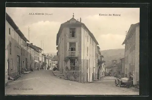 AK Allières, Entrée du Bourg