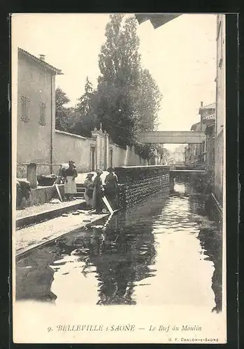 AK Belleville-s /-Saone, Le Bief du Moulin