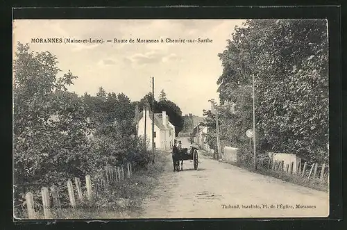 AK Morannes, Route de Morannes á Chemiré-sur-Sarthe