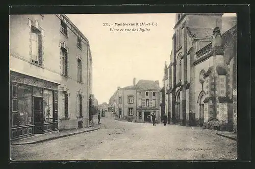 AK Montrevault, Place et rue de l'Eglise