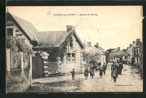 AK Juigné-sur-Loire, Entrée du Bourg