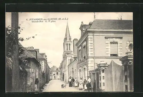AK Juvardeil-sur-Sarthe, Grande-Rue