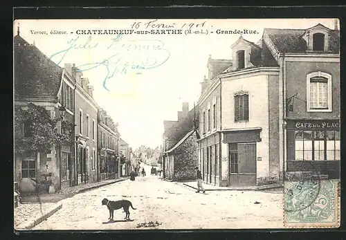 AK Chateauneuf-sur-Sarthe, Grande Rue