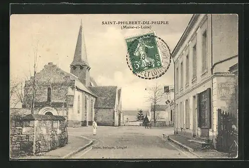 AK Saint-Philibert-du-Peuple, Une Rue