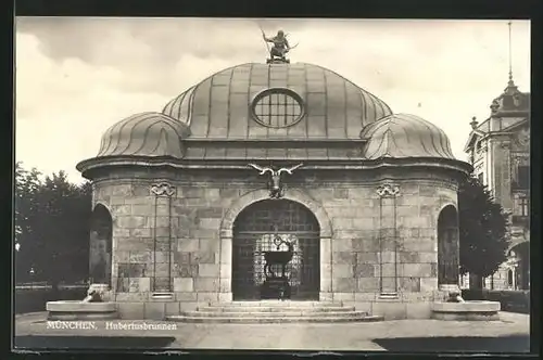 AK München, Hubertusbrunnen