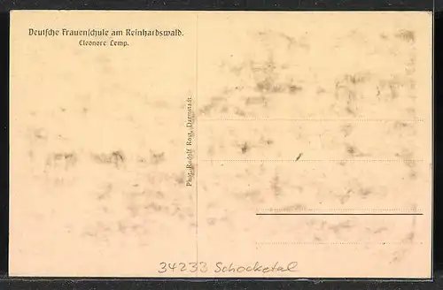 AK Schocketal, Deutsche Frauenschule am Reinhardswald