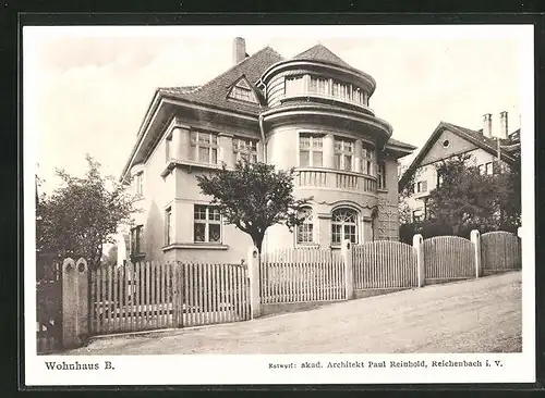 AK Reichenbach, Wohnhaus des Architekten Paul Reinhold