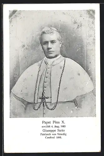 AK Papst Pius X., Patriarch von Venedig