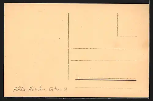 AK Papst Pius X. mit zwei weiteren Heiligen in den vatikanischen Gärten