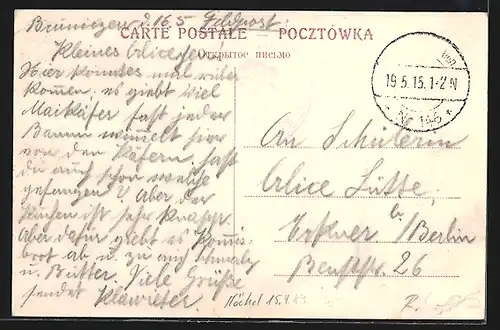 AK Papst Pius X., Dla kochanego narodu dar, Korony ofiarowane