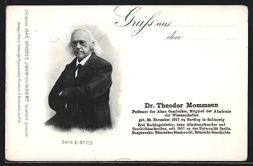AK Professor der Alten Geschichte Dr. Theodor Mommsen