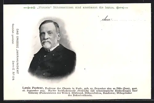 AK Professor der Chemie Louis Pasteur