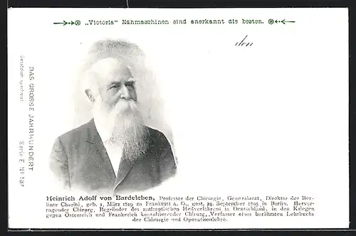 AK Professor der Chirurgie Heinrich Adolf von Bardeleben
