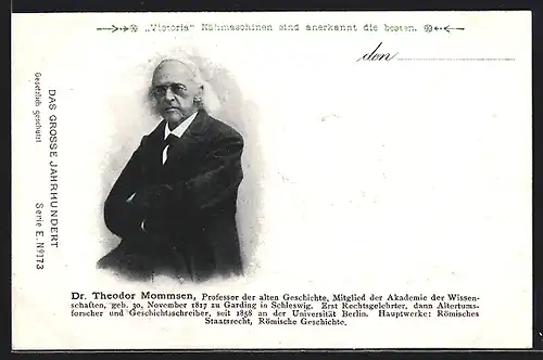 AK Professor der alten Geschichte Dr. Theodor Mommsen