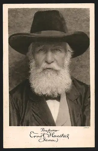AK Jena, Portrait von Professor Ernst Haeckel