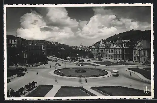 AK Brasov, Ortspartie mit Kreisverkehr