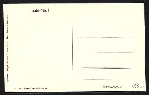 AK Satu-Mare, Platz aus der Vogelschau