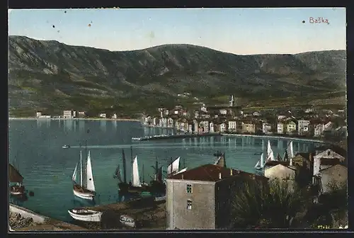 AK Baska, Gesamtansicht, Segelboote