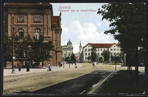 AK Zagreb, Vilsonov trg sveucilistem