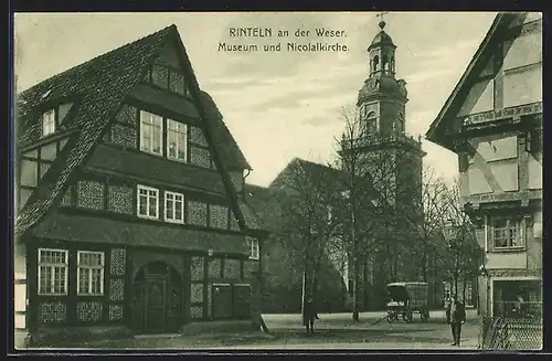 AK Rinteln a. d. Weser, Museum und Nicolaikirche