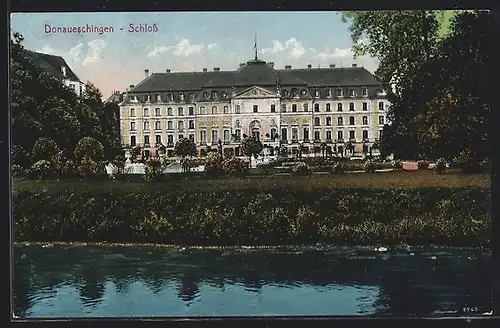 AK Donaueschingen, Blick auf das Schloss
