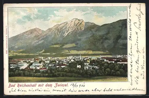 AK Bad Reichenhall, Ortsansicht mit Zwiesel