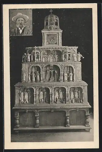 AK Goslar, Kunstuhr, Marktkirchhof 4, Prämiert Weltausstellung Chicago 1893