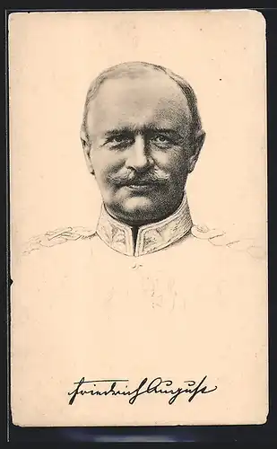 AK Portrait von König Friedrich August III. von Sachsen in Uniform mit Eisernes Kreuz u. Orden